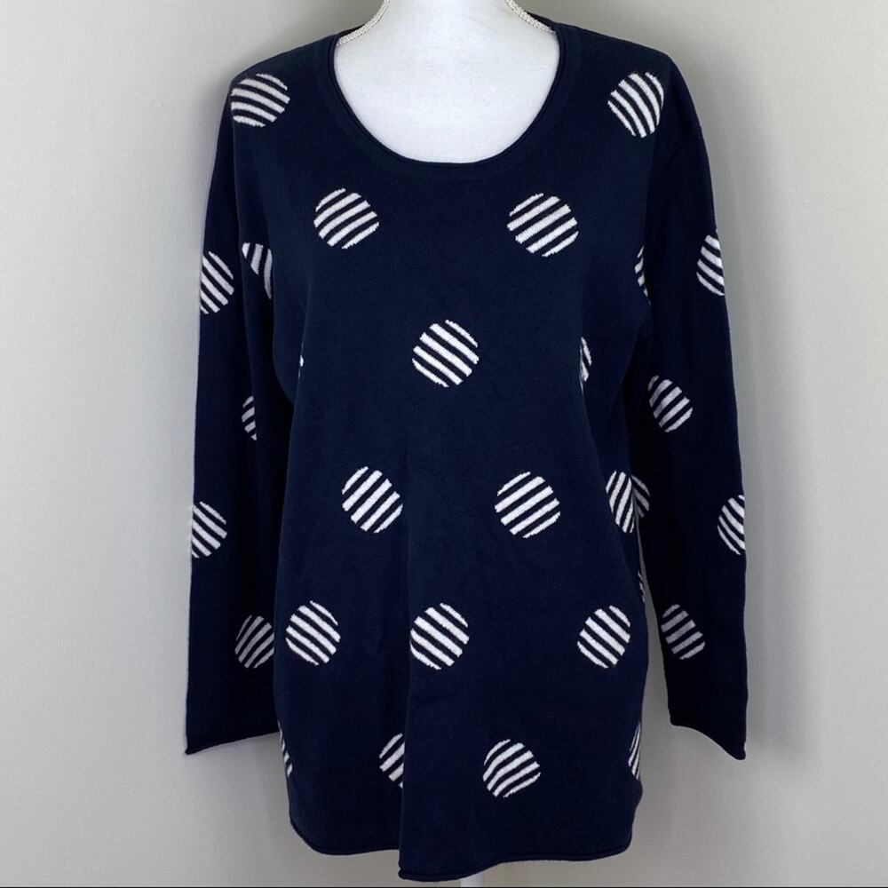 Goondiwindi Cotton Australia Women's Cashmere Blend Sweater Navy Size L